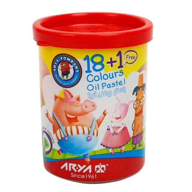 پاستل روغنی ۱+۱۸ رنگ آریا Arya 2019
