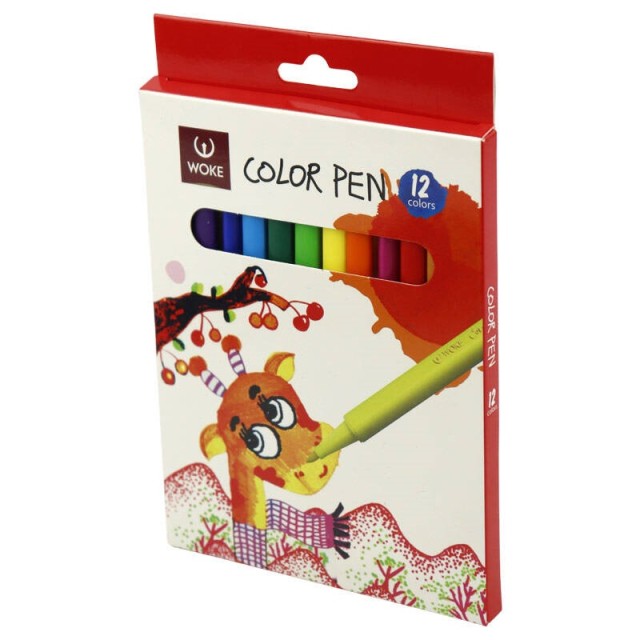 ماژیک نقاشی ۱۲ رنگ وک Woke 623-12