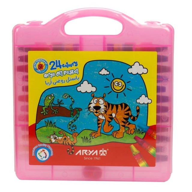 پاستل روغنی ۲۴ رنگ آریا Arya 2031