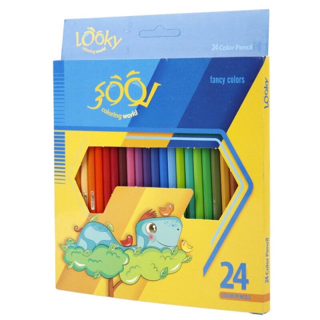 مداد رنگی ۲۴ رنگ لوکی Looky Coloring World