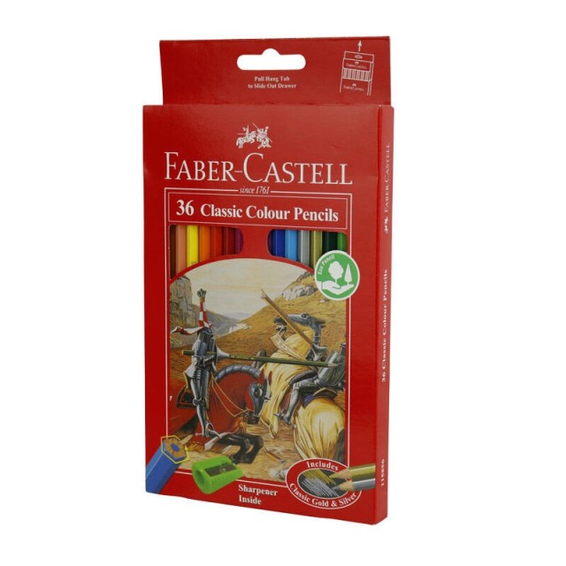 مداد رنگی ۳۶ رنگ فابر کاستل ۱۱۵۸۵۶ Faber-Castell