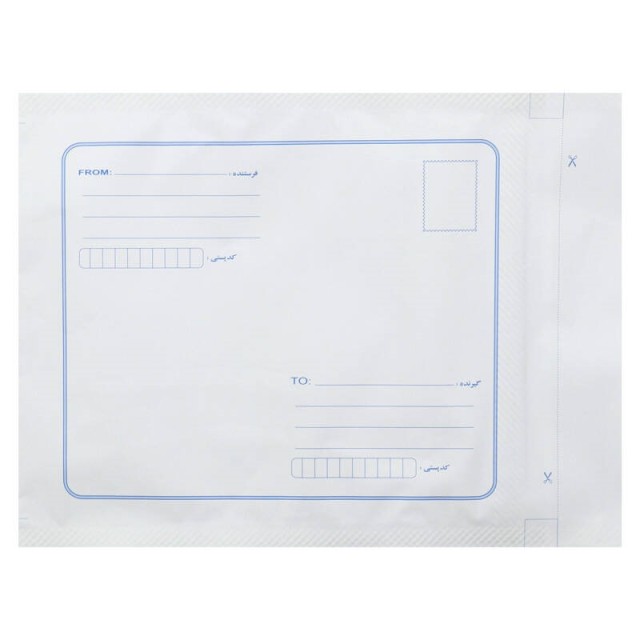 پاکت پست محرمانه لمینت شفاف A4 سفید
