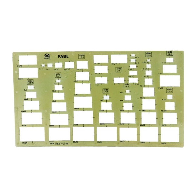 شابلون مستطیل فابل FABL 93887