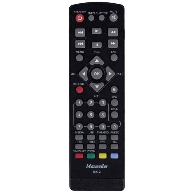 کنترل گیرنده دیجیتال مکسیدر Maxeeder MX-2