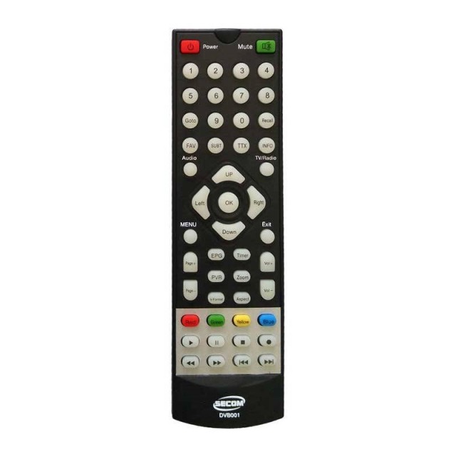 کنترل گیرنده دیجیتال Secom DVB001
