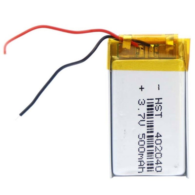 باتری لیتیوم ۵۰۰mAh 35*20*3mm 402040