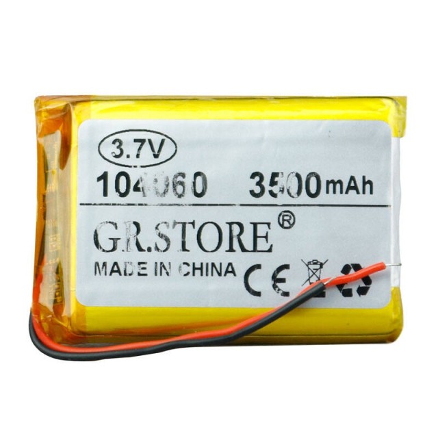 باتری لیتیوم ۳۵۰۰mAh 58*38*11mm 104060