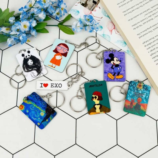 جا کلیدی چوبی پشت آینه ای