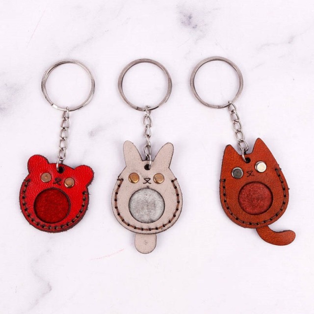 جا کلیدی چرمی عروسکی