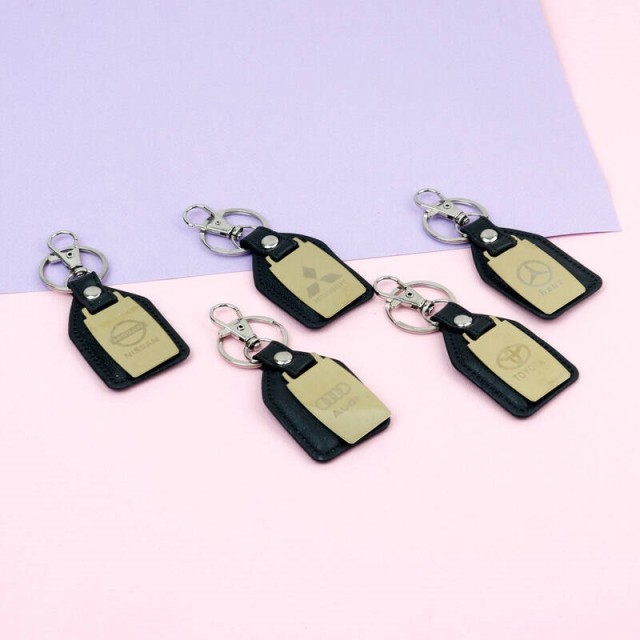 جا کلیدی چرمی استیل ورقی