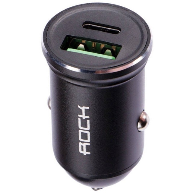 شارژر فندکی فست شارژ Rock H-613C 3A PD 20W