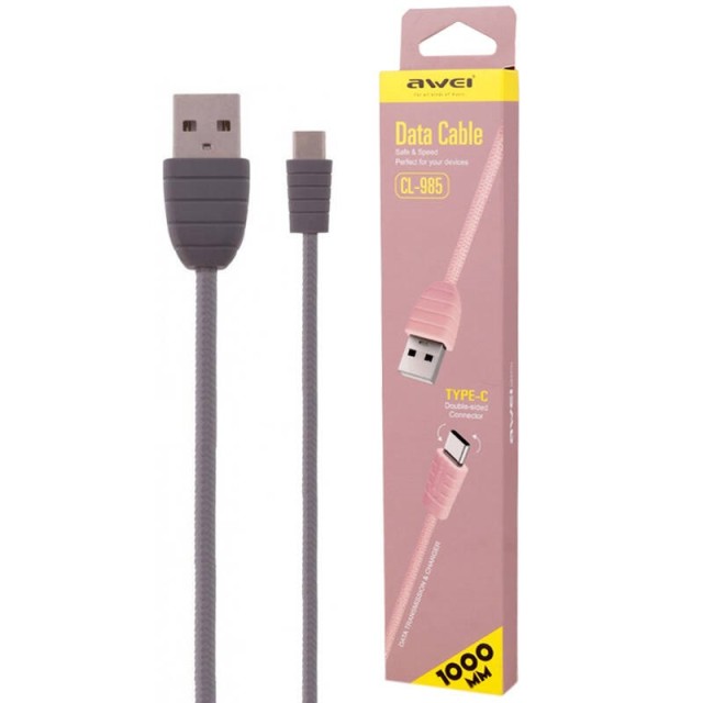 کابل تایپ سی فست شارژ Awei CL-985 2.1A 1m