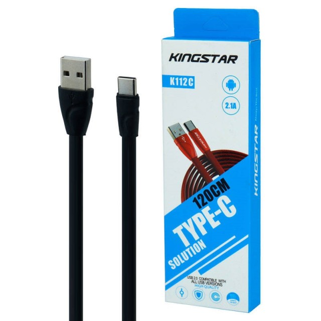 کابل تایپ سی KingStar K112C 2.1A 1.1m