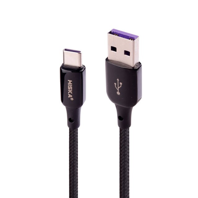 کابل تایپ سی فست شارژ Hiska LX-831 5A 1m