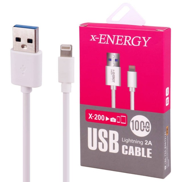 کابل لایتنینگ 2 آمپر ایکس انرژی X-200 طول 1 متر