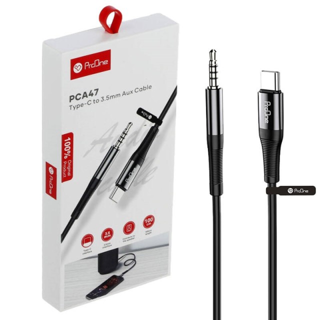 کابل تبدیل ProOne PCA47 Type-C To AUX 1m