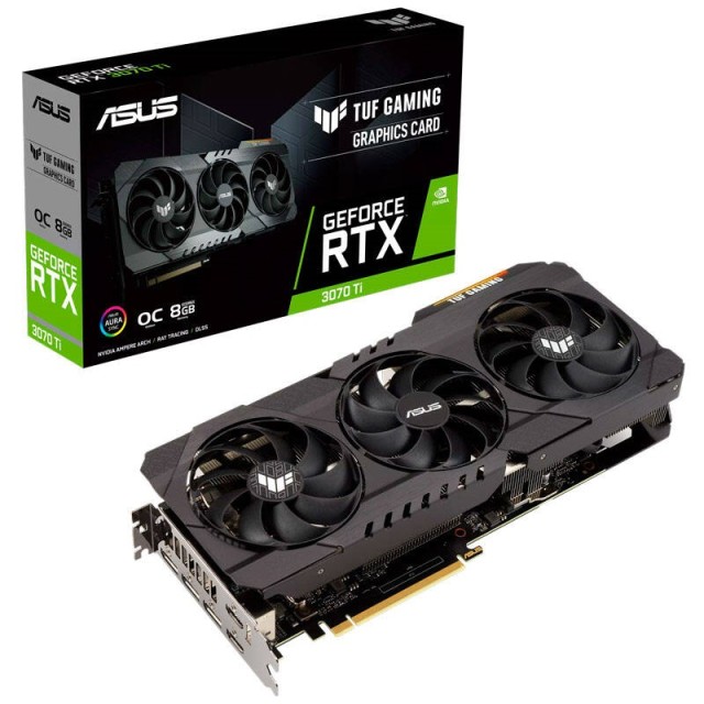 کارت گرافیک ASUS TUF GeForce RTX3070Ti OC 8GB GDDR6X 256Bit
