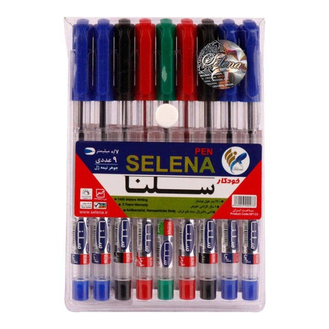 خودکار سلنا رگین Selena 0.7mm بسته ۹ عددی