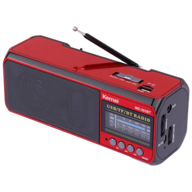 رادیو اسپیکر بلوتوثی رم و فلش خور Kemai MD-303BT
