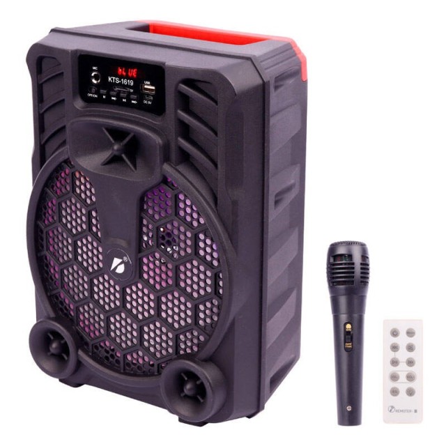 اسپیکر بلوتوثی رم و فلش خور KTS-1619 + میکروفون و ریموت کنترل