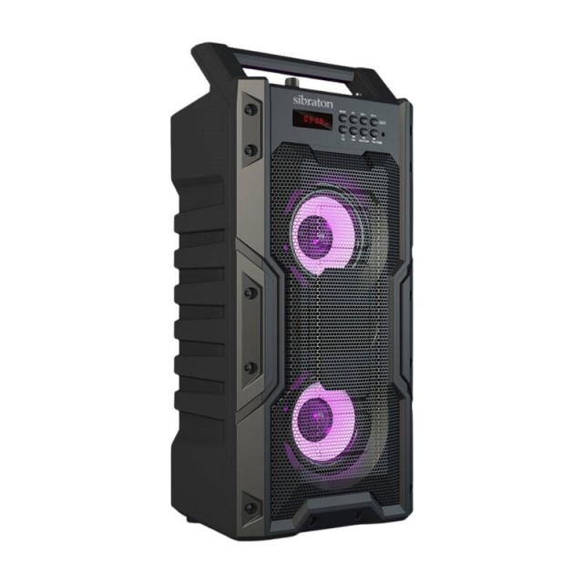 اسپیکر چمدانی بلوتوثی رم و فلش خور Sibraton S-BS815 + ریموت کنترل
