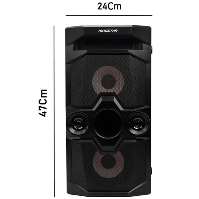 اسپیکر چمدانی بلوتوثی رم و فلش خور KingStar KBS454 + ریموت کنترل
