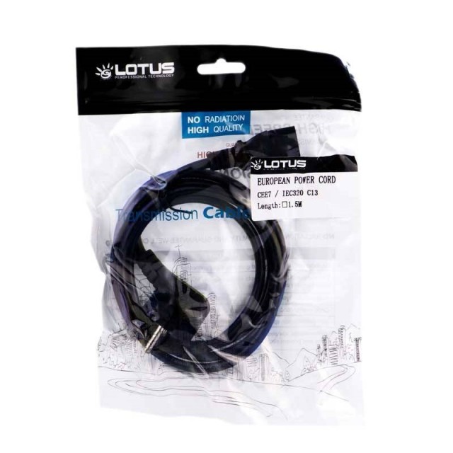 کابل برق Lotus PC 1.5m