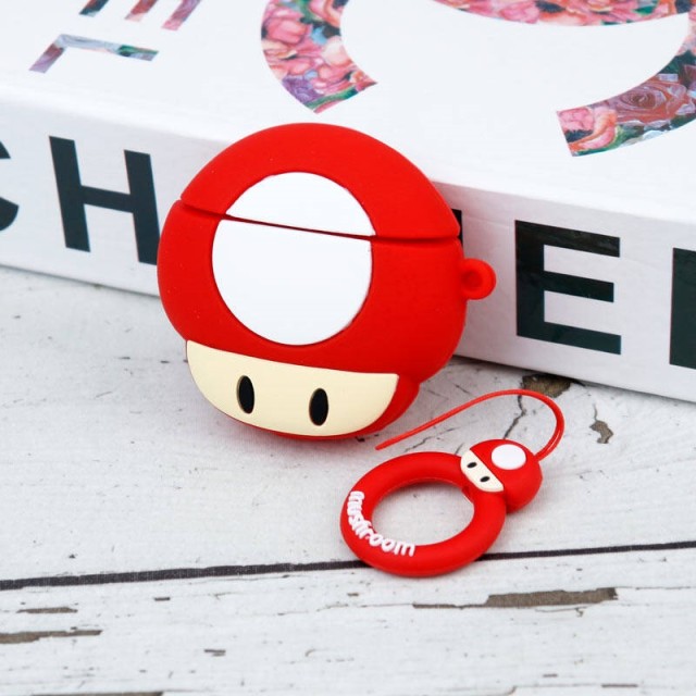 محافظ ایرپاد سیلیکونی ماشروم قرمز