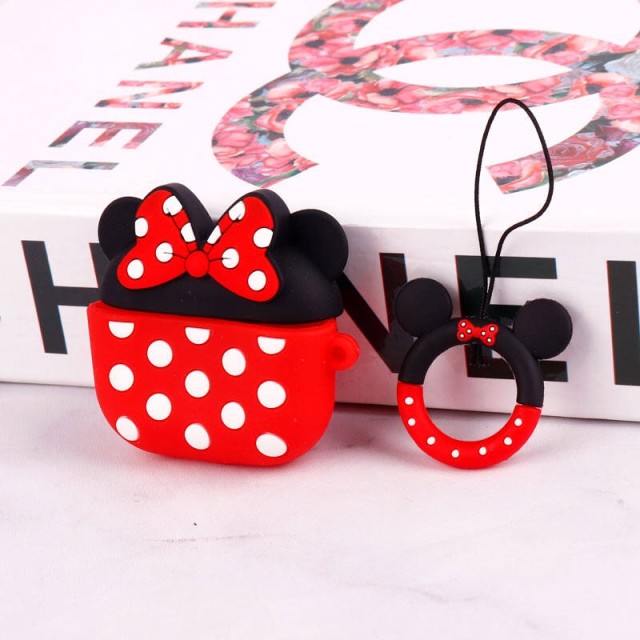 محافظ AirPods 3 سیلیکونی عروسکی میکی موس پاپیونی