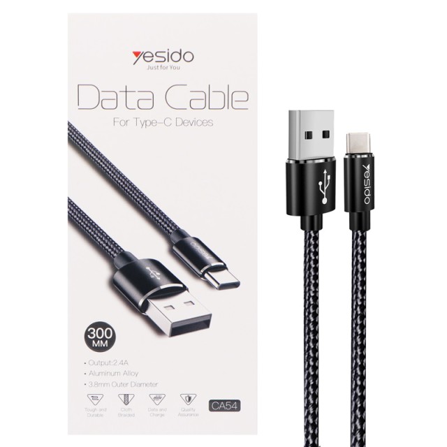 کابل تایپ سی Yesido CA54 2.4A 30cm