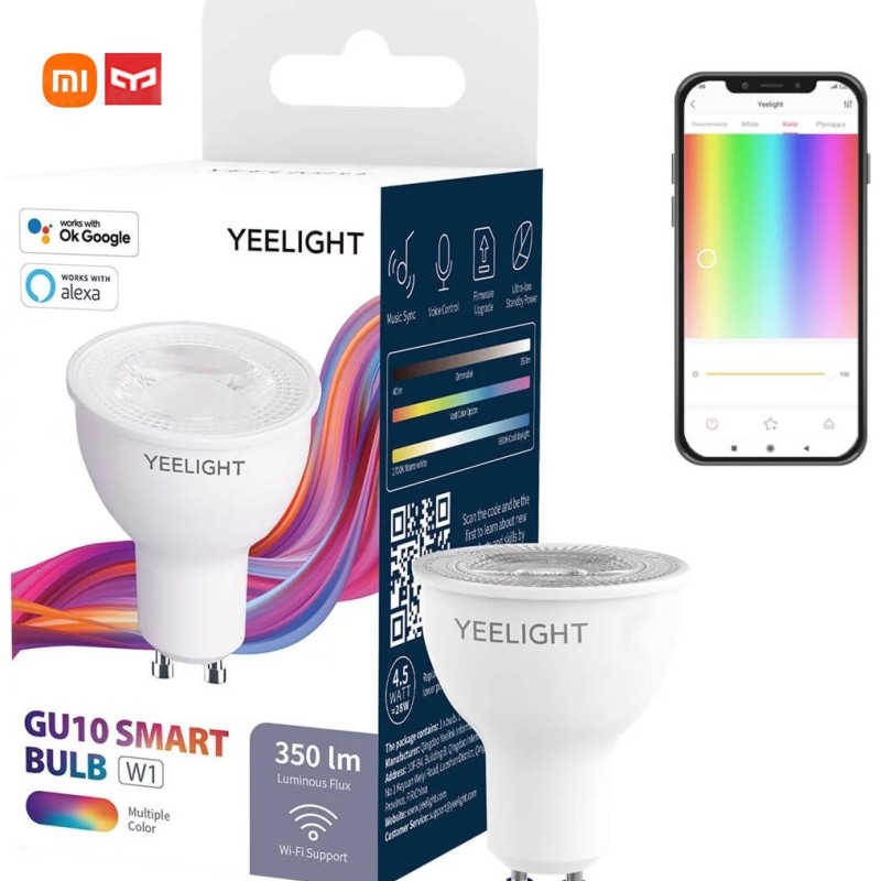 چراغ هوشمند شیائومی Xiaomi Yeelight GU10 Smart Bulb W1
