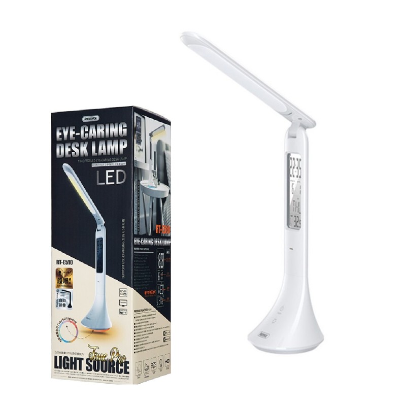 چراغ مطالعه رومیزی شارژی ریمکس Remax RT-E510 Time Pro Led Eye Caring