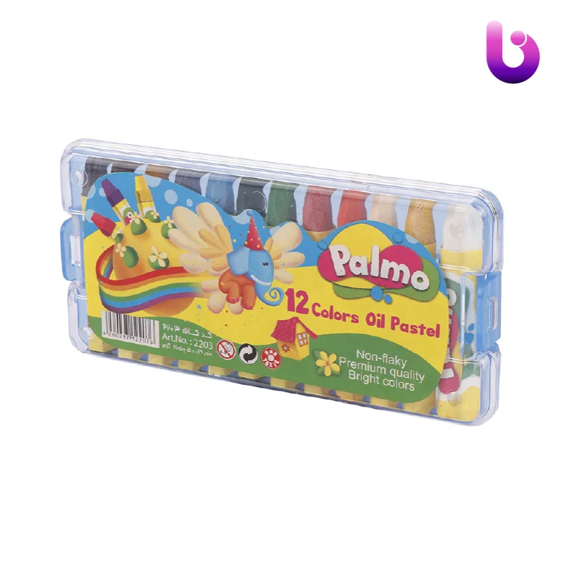 پاستل روغنی 12 رنگ پالمو palmo NO.2203