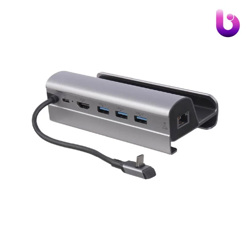 هاب Ifortech HC-86 Type-C To USB 3.0/HDMI/LAN/Type-C PD 60W