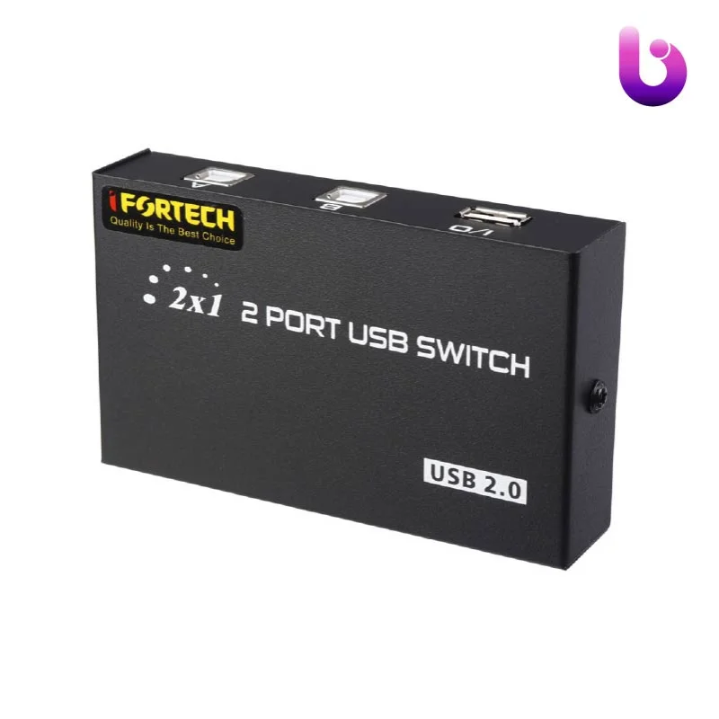 سوییچ پرینتر Ifortech 1A2B USB Switch 2Port