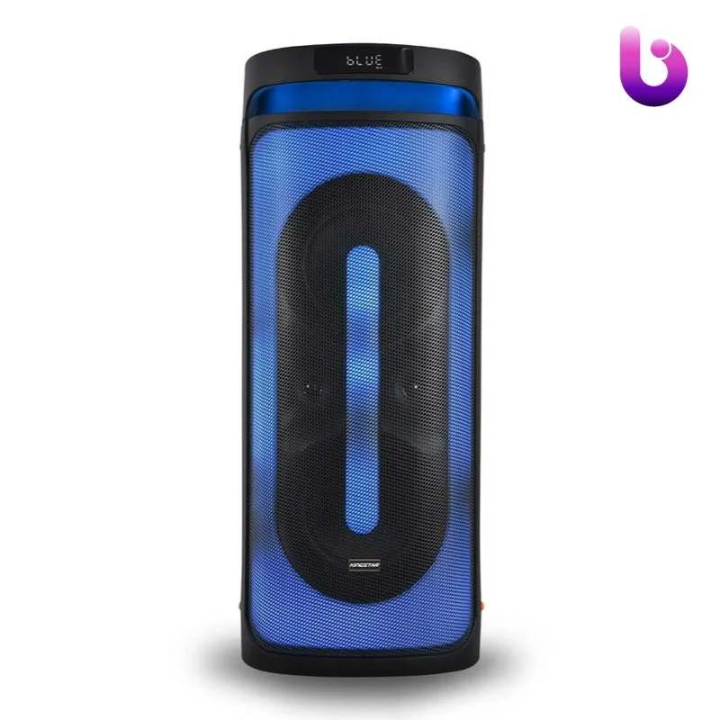 اسپیکر چمدانی بلوتوثی رم و فلش خور Kingstar KBS590 + میکروفون و ریموت کنترل