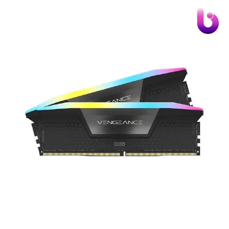 رم کامپیوتر Corsair Vengeance RGB DDR5 32GB 5200MHz CL40 Dual