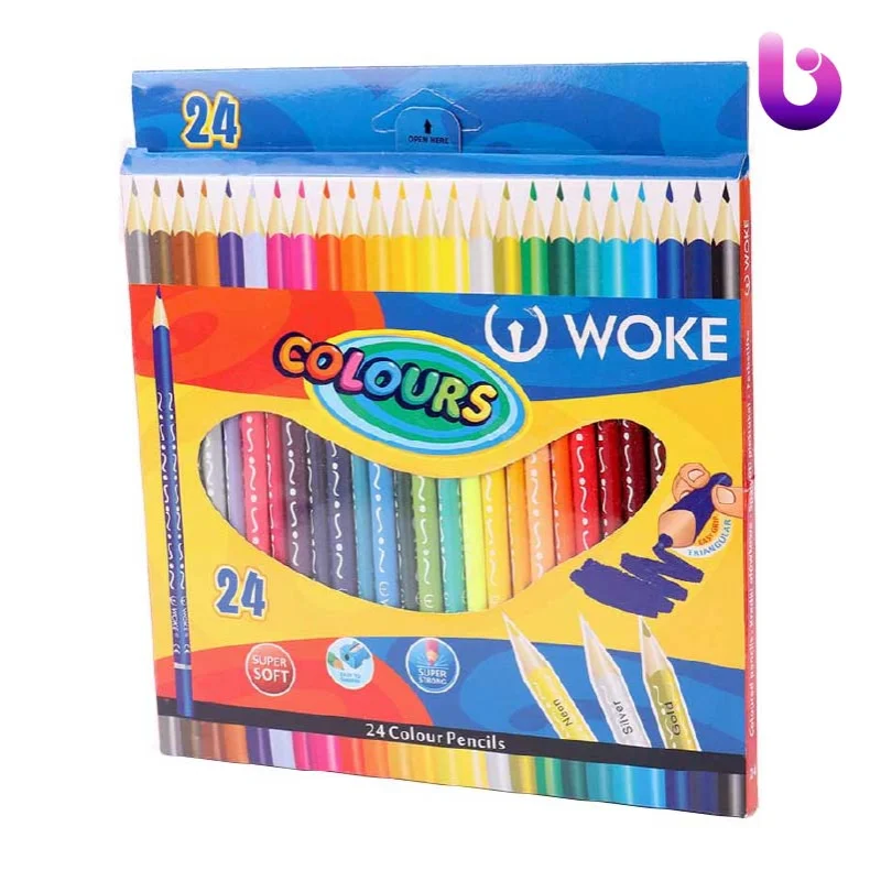مداد رنگی ۲۴ رنگ وک Woke 9402-24