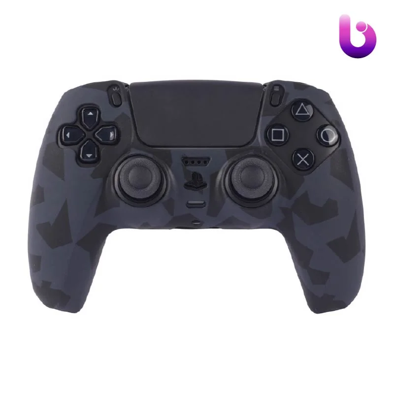 روکش دسته بازی PS5 طرح مشکی خاکستری