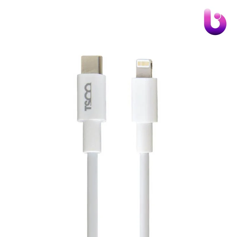 کابل تبدیل فست شارژ TSCO TC PD207 Type-C to Lightning 3A 20W 1m