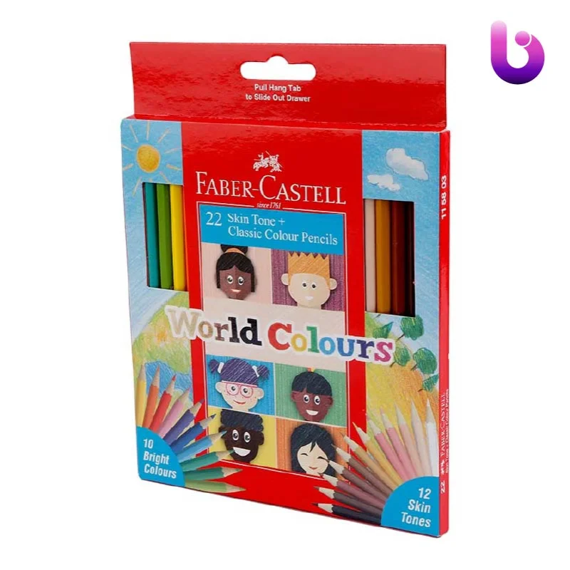 مداد رنگی 22 رنگ فابر کاستل Faber-Castell 115803