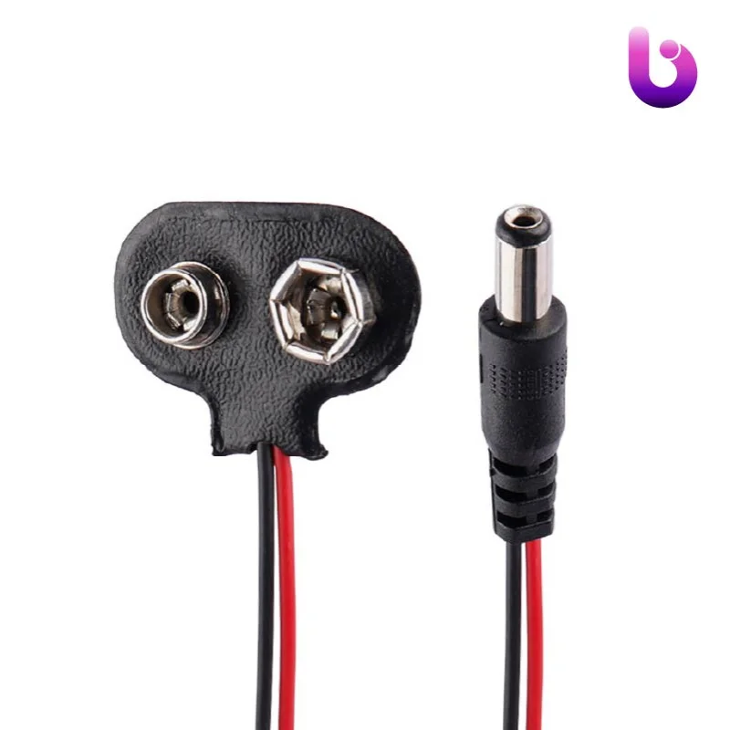 سر باتری کتابی 9 ولت سوکت دار