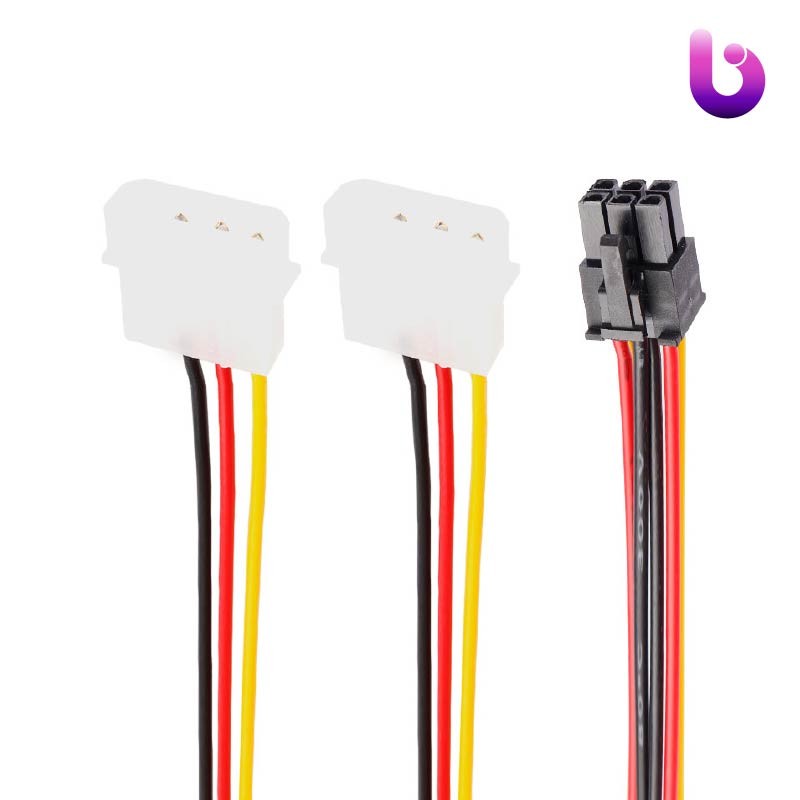 کابل تبدیل برق مولکس به 6 پین Royal