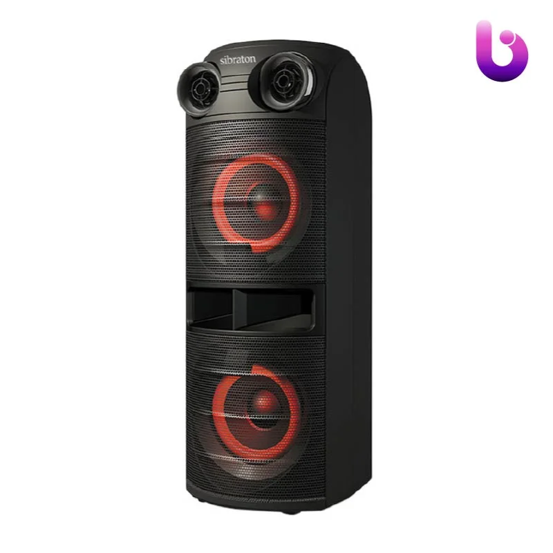 اسپیکر چمدانی بلوتوثی رم و فلش خور Sibraton S-BS1069 + میکروفون و ریموت کنترل