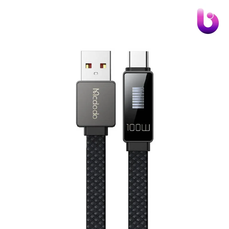 کابل تایپ سی فست شارژ Mcdodo CA-498 VOOC 6A QC4.0 100W 1.2m
