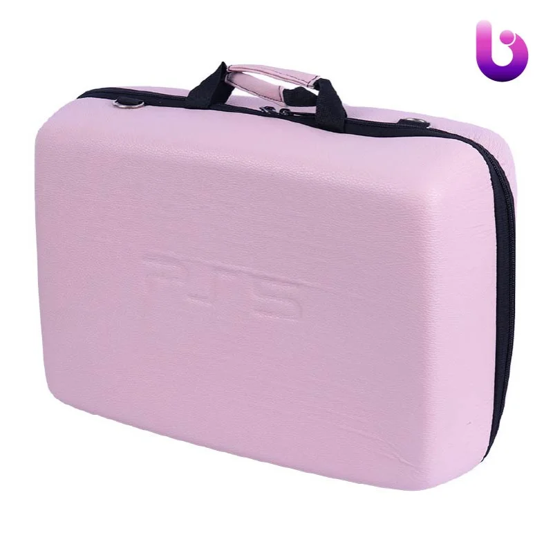 کیف کنسول بازی PS5 چرمی صورتی