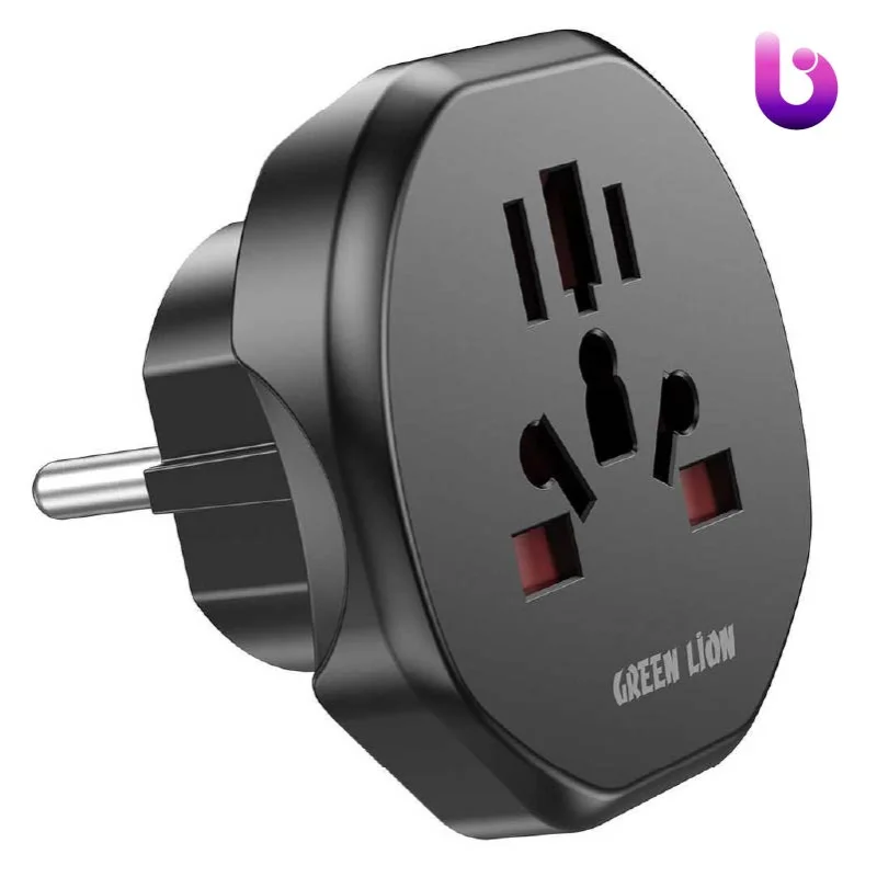 مبدل برق گرین لاین Green Lion Universal Conversion EU Plug