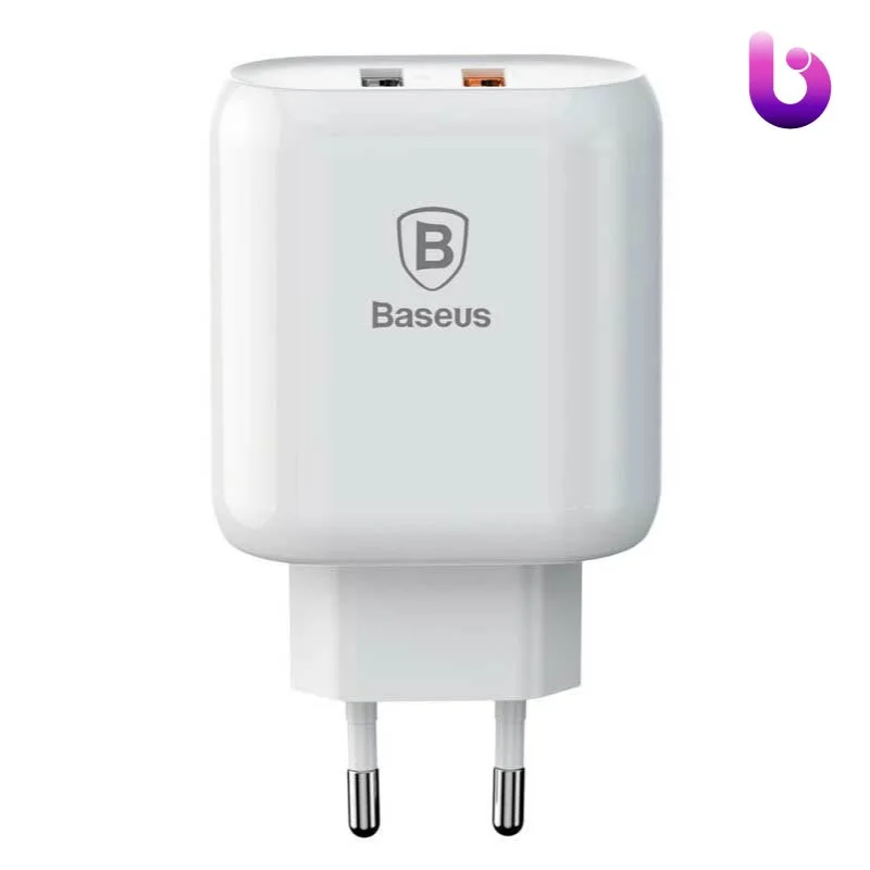 کلگی فست شارژ Baseus Bojure Series CCALL-AG02 2Port 3A QC3.0 PD 23W