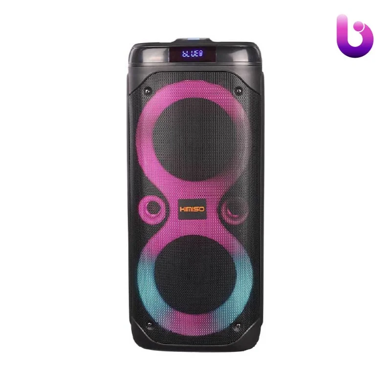 اسپیکر چمدانی بلوتوثی رم و فلش خور Kimiso QS-4220 + میکروفون و ریموت کنترل