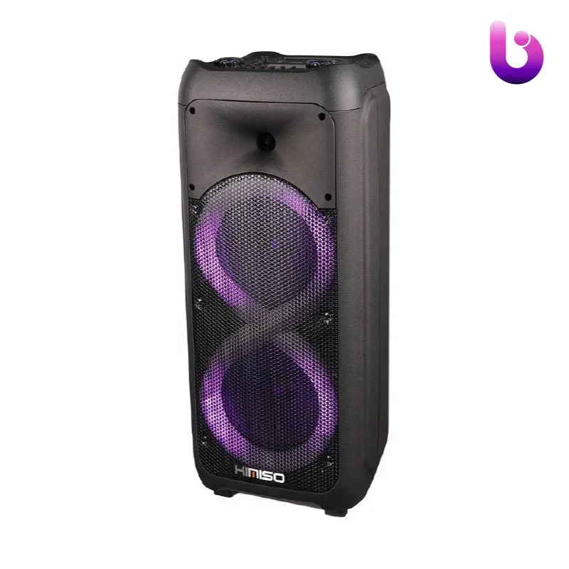 اسپیکر چمدانی بلوتوثی رم و فلش خور Kimiso QS-85 + میکروفون و ریموت کنترل